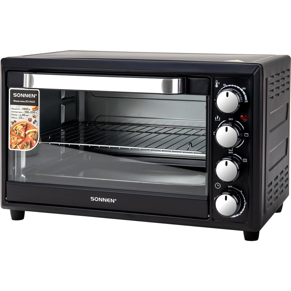 Изображение товара Мини-печь электрическая SONNEN EO-HL33 1800 Вт 33 л 3 режима нагрева