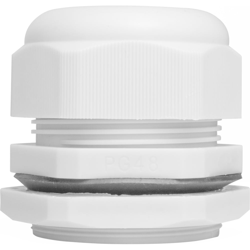 Изображение товара Кабельный ввод Vell PG-48 37-44 мм, 2 упаковки по 5 шт, прочный полипропилен, ступень IP68