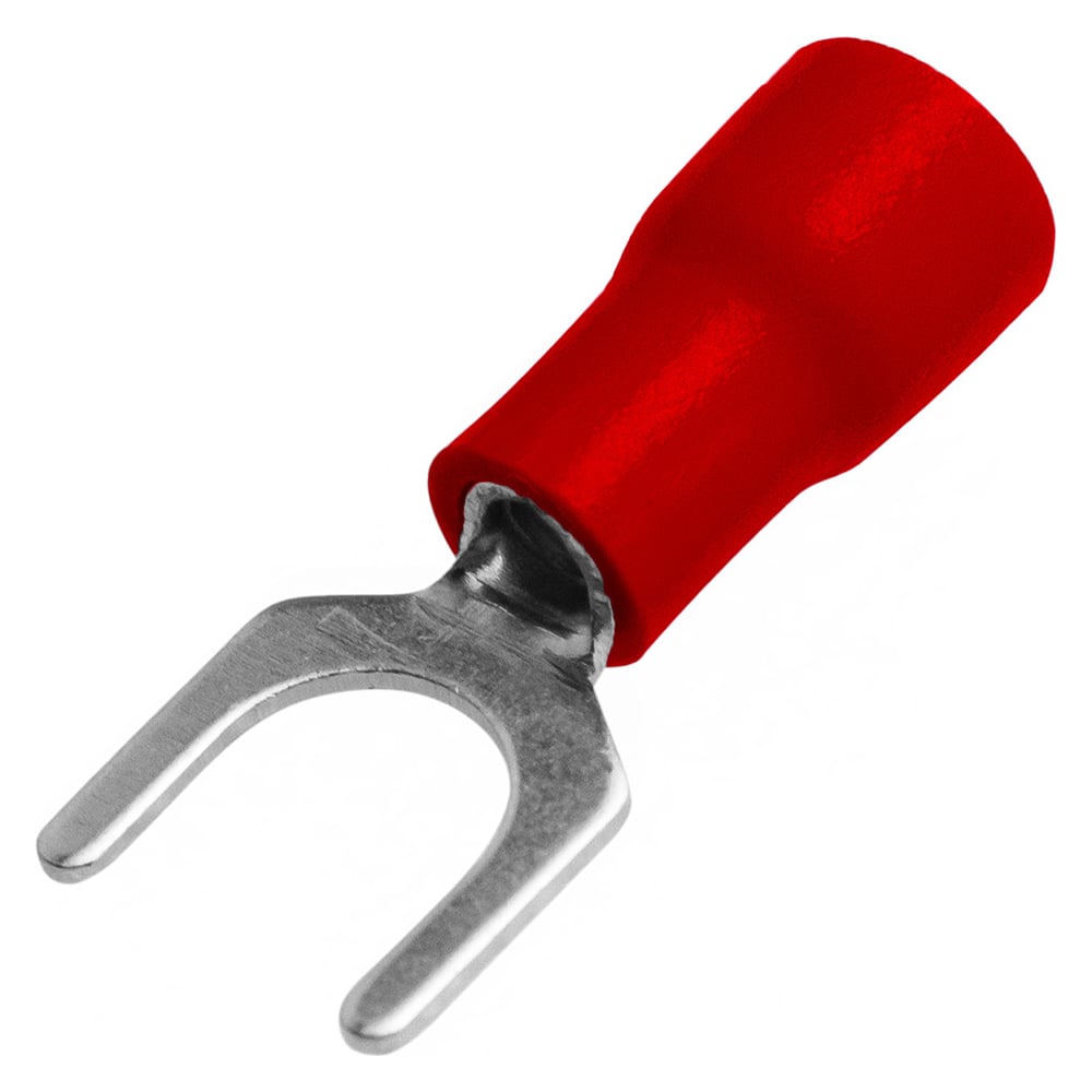 Изображение товара Наконечник кабельный вилочный изолированный Vell НВИ 10 упаковок по 100 шт