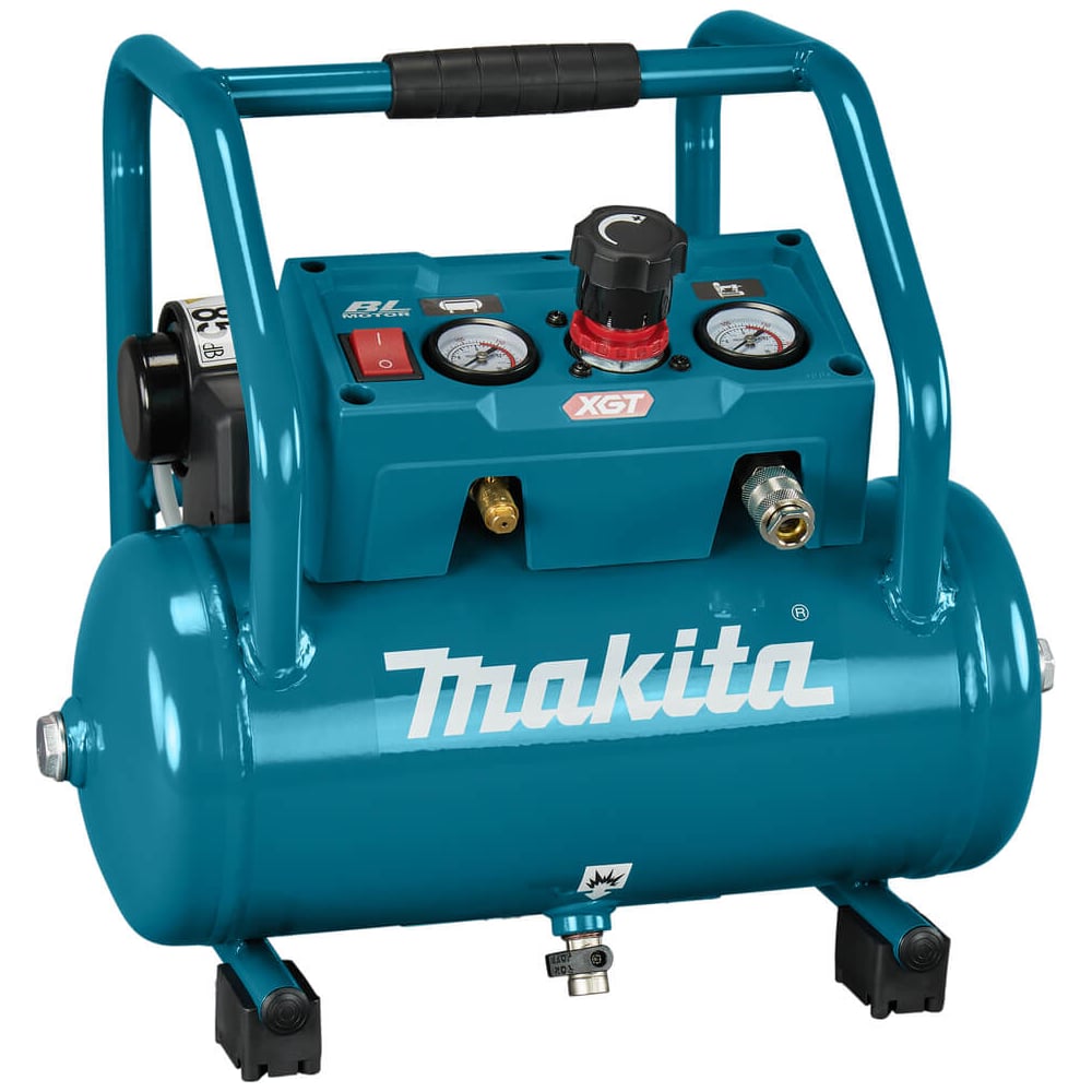 Изображение товара Компрессор аккумуляторный Makita XGT BL 40В, ресивер. 7.6 л, максимальное давление 9,1 атм AC001GZ