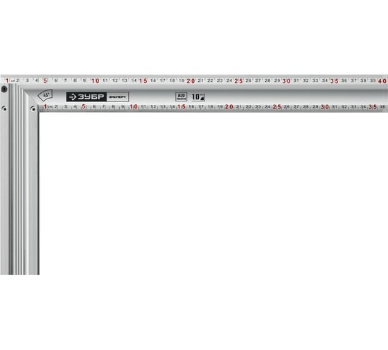 Изображение товара Жесткий столярный угольник ЗУБР 400 мм 34392-40