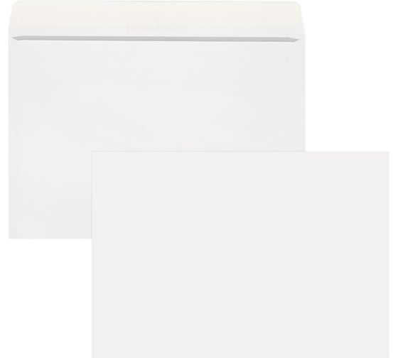 Изображение товара Конверты Staff С4 (229х324мм), отрывная лента, 80г/м2, КОМПЛЕКТ 50шт, внутренняя запечатка 118668
