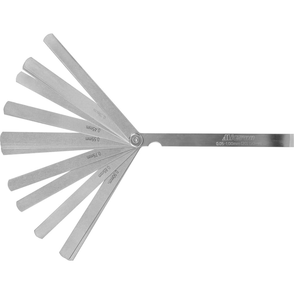 Изображение товара Набор щупов Micron 0,05-2 L150 21шт. 1160905