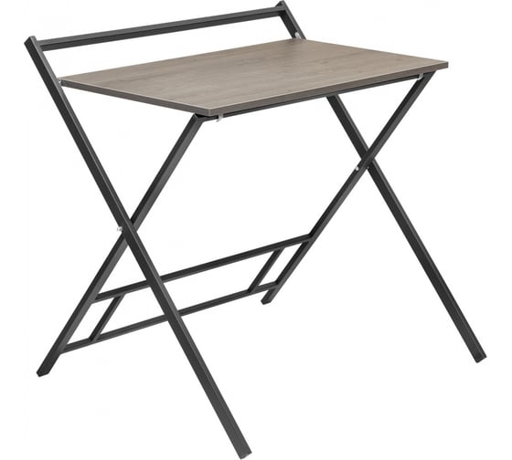 Изображение товара Складной компьютерный стол GreenWeen 800 мм, черный/дуб графит GW-PCT800B-L-G