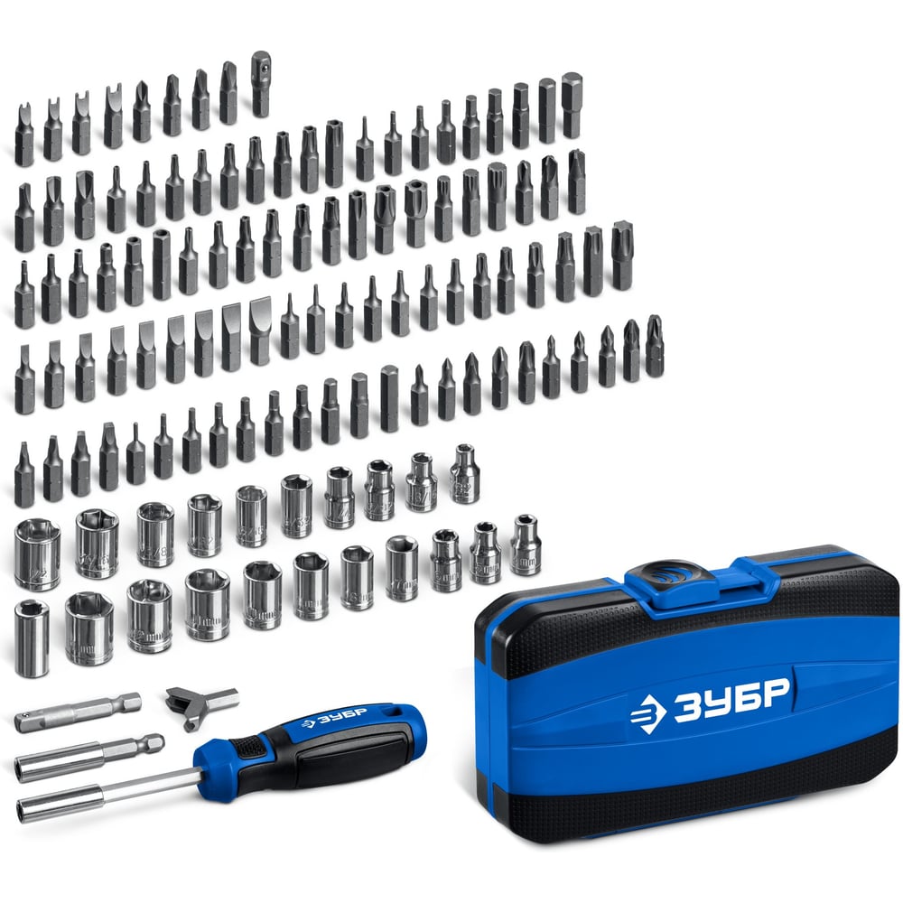 Изображение товара Отвертка-битодержатель ЗУБР Профессионал-Б122 26196 широкий набор насадок