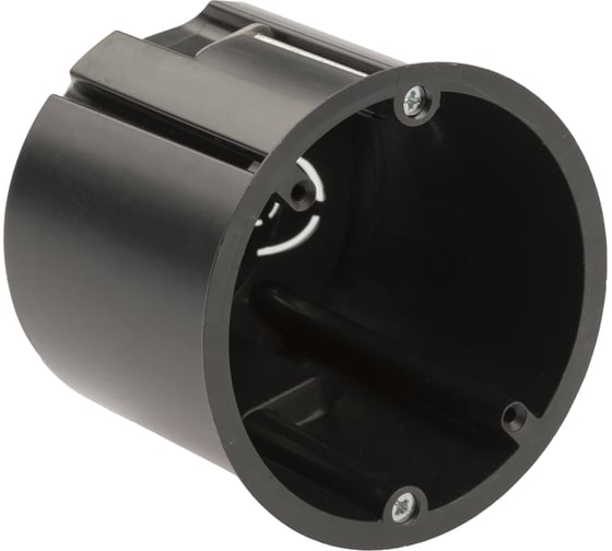 Изображение товара Установочная коробка ЭРА KUP-73-73-m-black для полых стен саморезы, метал, лапки черная Б0052725