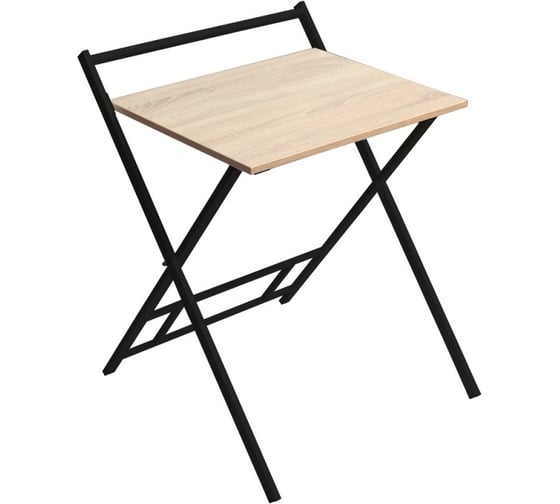 Изображение товара Складной компьютерный стол GreenWeen 600 мм, черный/дуб бардолино GW-PCT600B