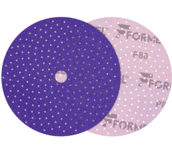 Изображение товара Диск FORMEL CERAMIC PLUS, 150 мм, 50 отверстий, MULTIHOLES, Р 080, 50 шт 93812230080