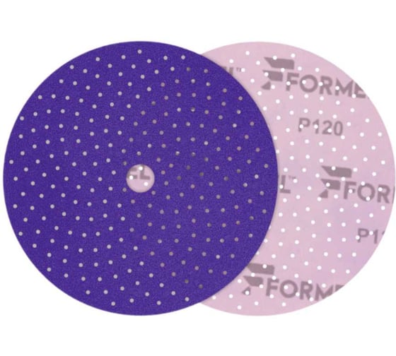 Изображение товара Диск FORMEL CERAMIC PLUS, 150 мм, 50 отверстий, MULTIHOLES, Р 120, 50 шт 93812230120