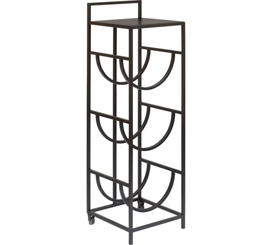 Изображение товара Подставка для кулера GreenWeen на 3 бутылки с колесами, черная GW-3BCOOLER-W