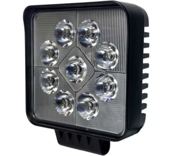 Изображение товара Рабочий свет ZOOML, 12–60 В, 27 Вт, 6000 К, Standard, 5054SMD/9, направленный, 110x110x50 мм WL-334050H