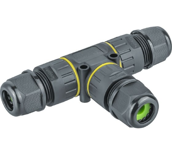 Изображение товара Коннектор Navigator 82 836 NTB-T02-3P-IP68 T-образный, 3PIN 82836