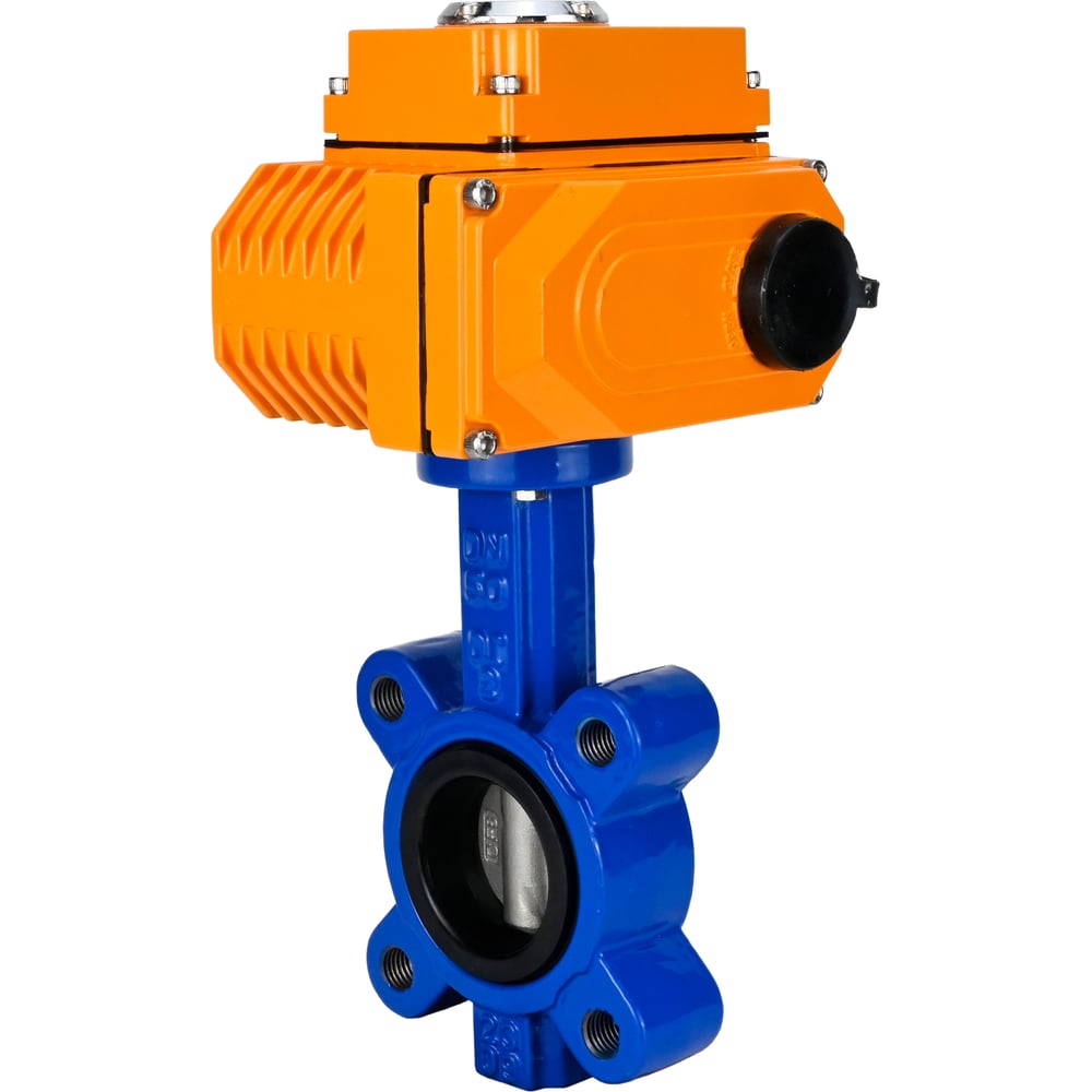 Изображение товара Профессиональный дисковый затвор DN.ru QT450-304-NBR-2W-Fb-H Ду50 Ру16 с электроприводом