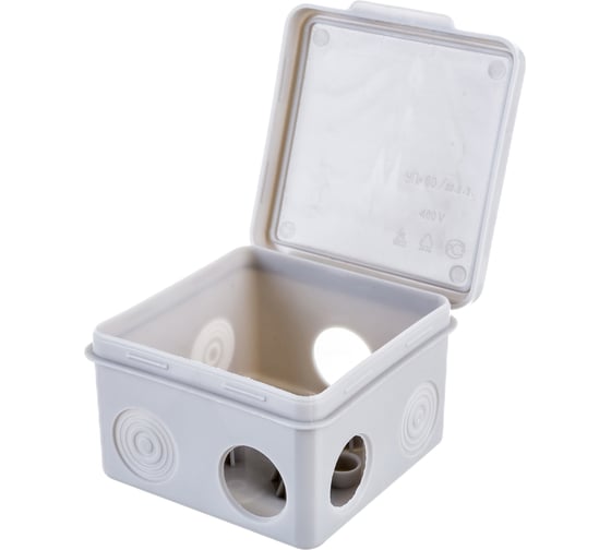 Изображение товара Распаечная коробка Navigator NSS-DB-80-80-50-7-GR открытого монтажа 93247