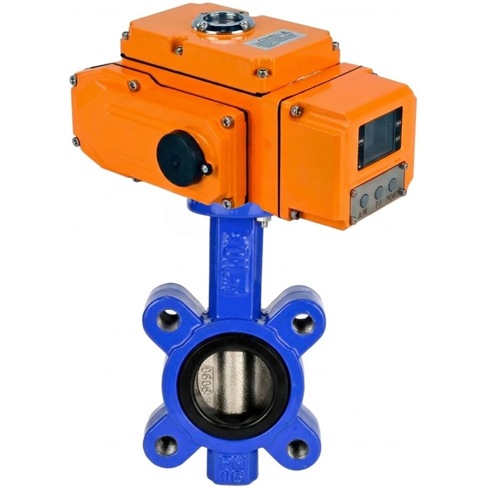 Изображение товара Затвор дисковый DN.ru QT450-304-NBR-2W-Fb-H электронный для промышленности Ду65