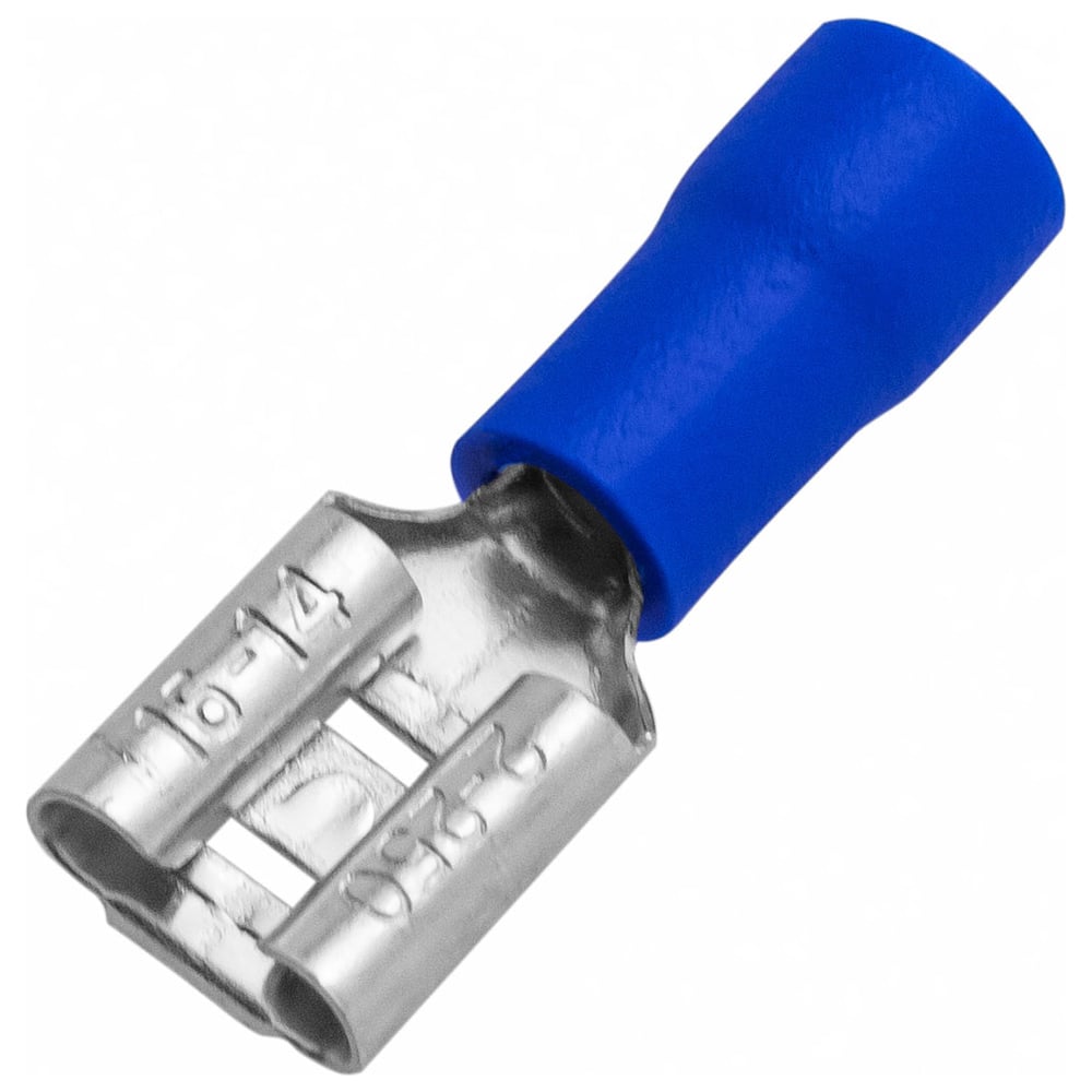 Изображение товара Разъем кабельный плоский изолированный «мама» Vell РПИ-М 2,5-6,3, 500 шт, 1396955