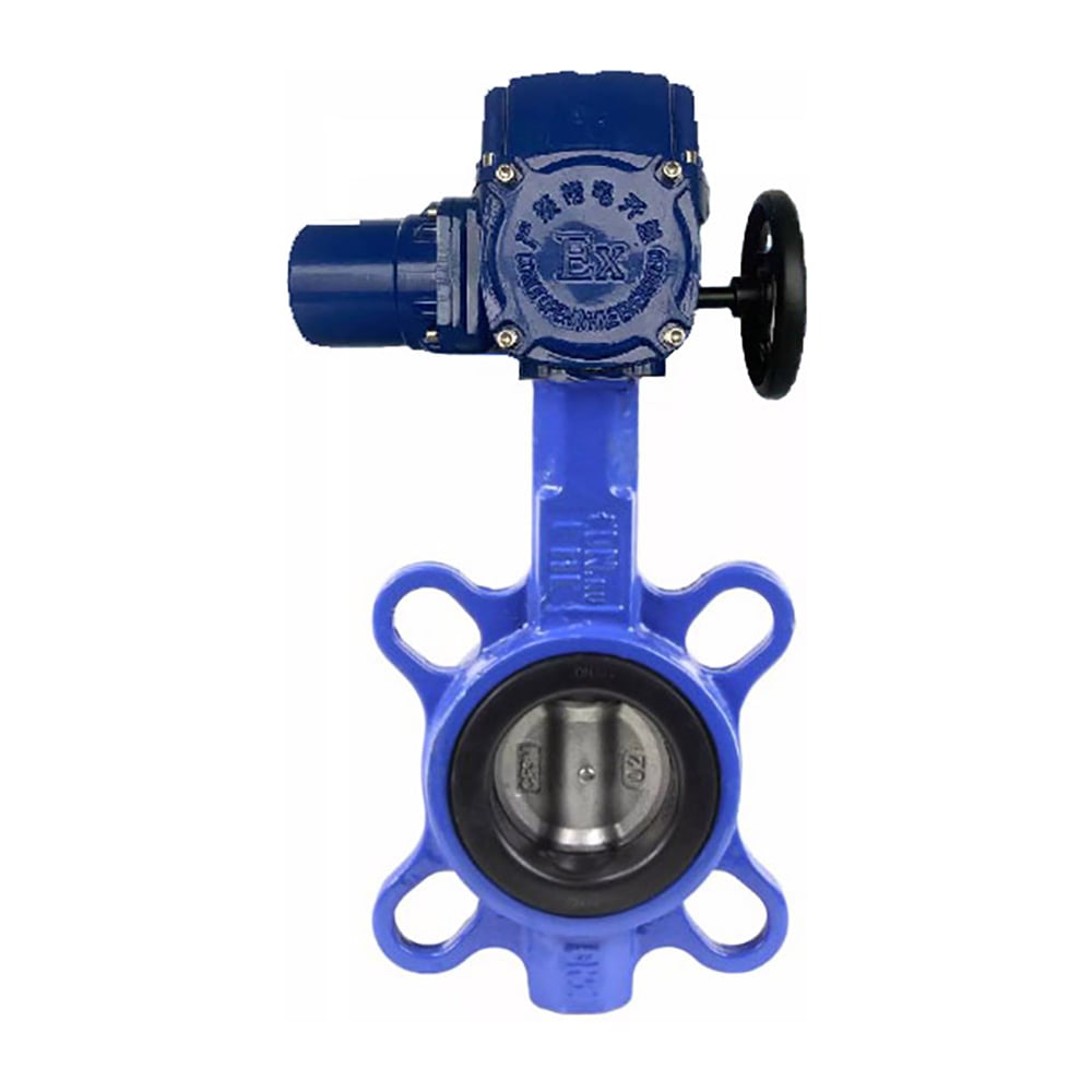 Изображение товара Затвор дисковый DN.ru WCB-316L-EPDM Ду40 Ру16 электропривод взрывозащищенный