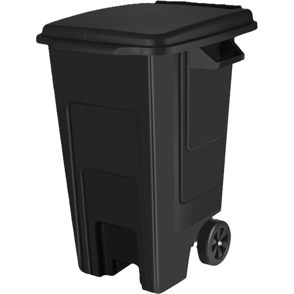 Изображение товара Бак Blocker 100л с крышкой и колесами для хранения жидкостей черный