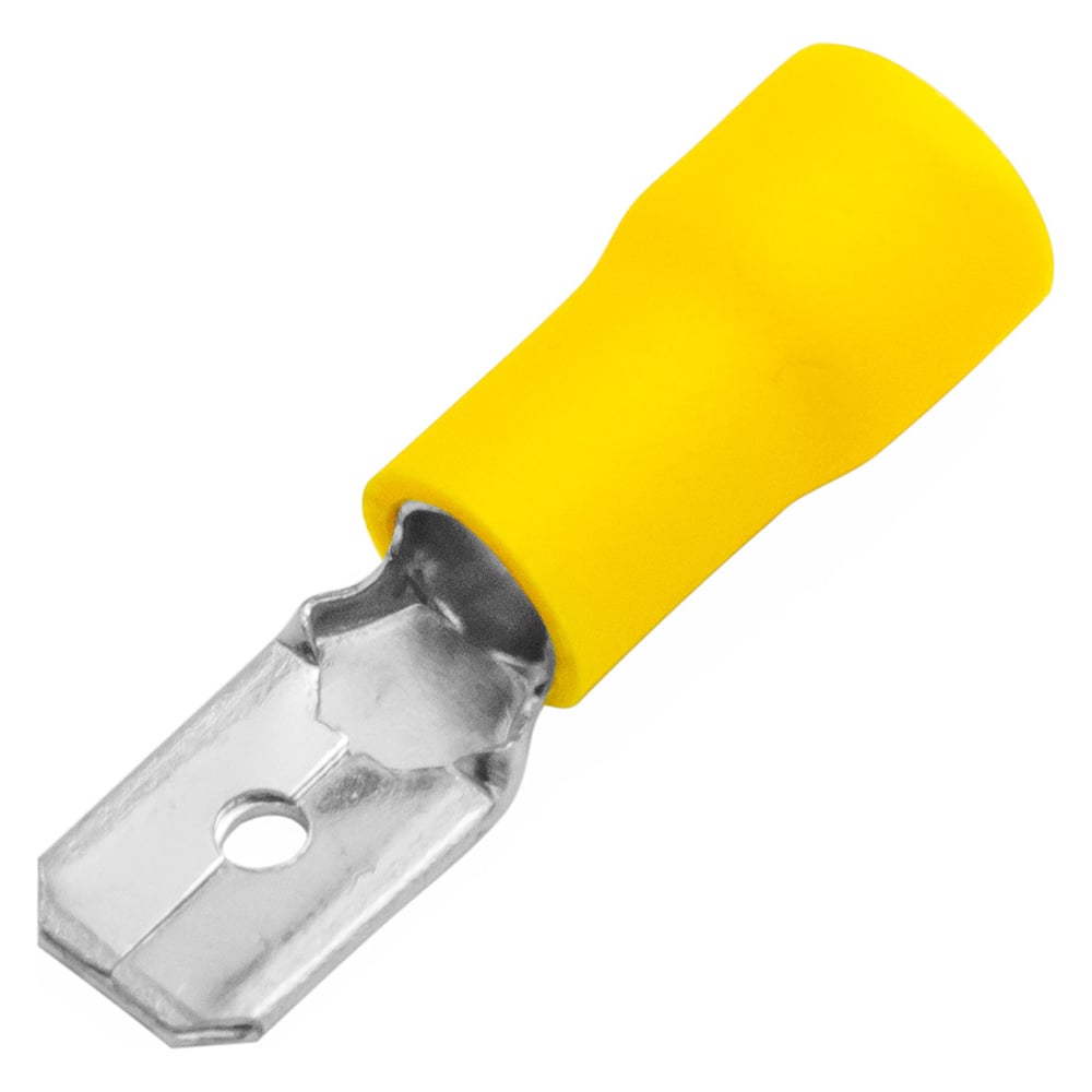 Изображение товара Разъем кабельный плоский изолированный папа Vell РПИ-П 6,0-6,3, 2000 шт