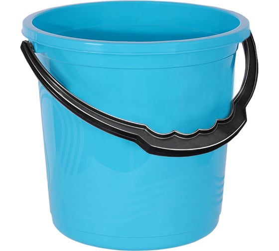 Изображение товара Ведро без крышки Elf Plast Волна 7 л, морская волна ХТ7380