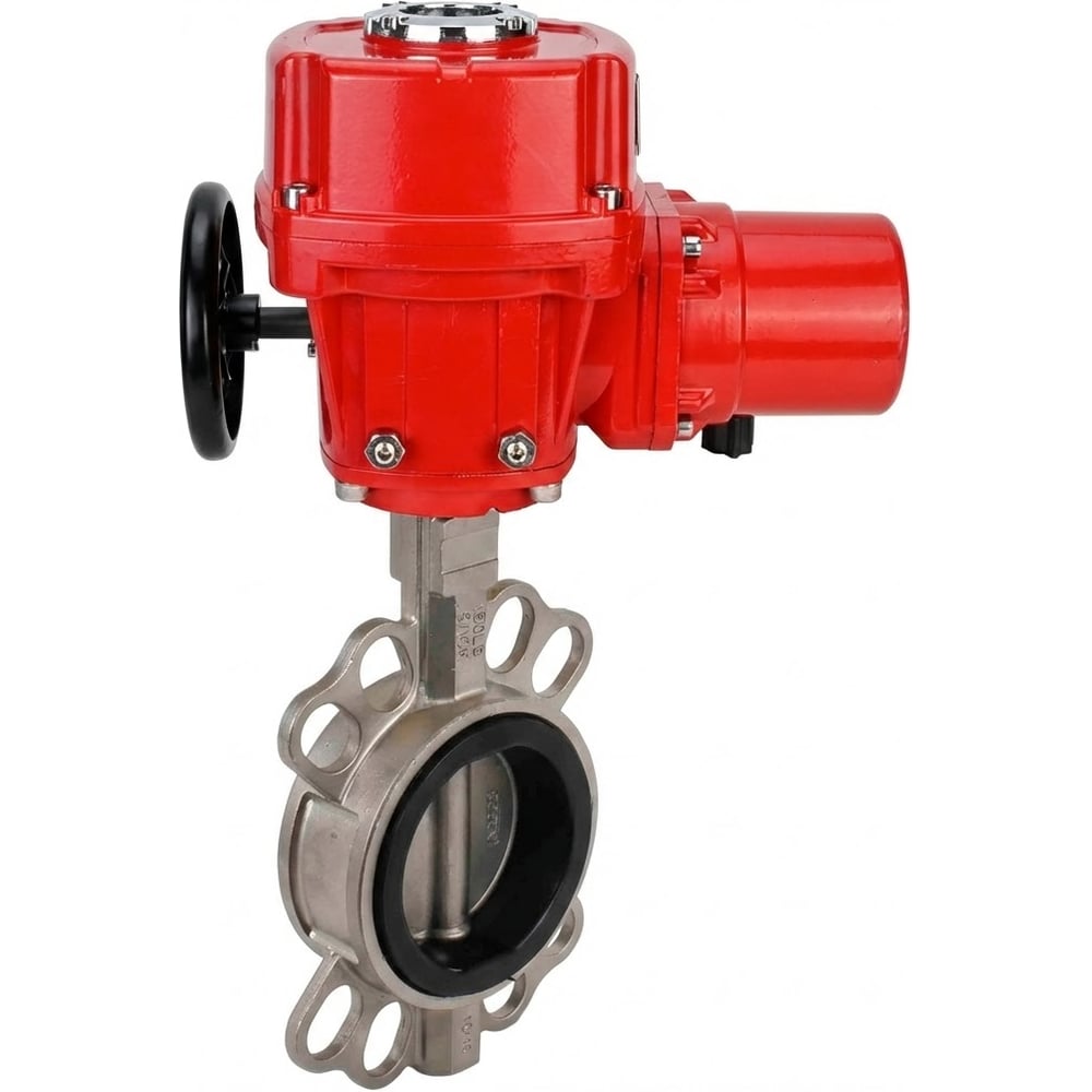 Изображение товара Затвор дисковый DN.ru 304-304-VITON-2W-Fb-H Ду100 Ру16 электропривод 380В