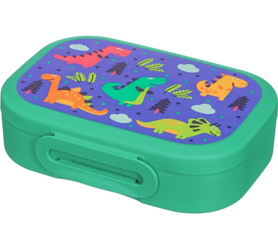 Изображение товара Ланч-бокс Phibo с декором, 180x130x50 мм, 0,98 л зеленый 431320609