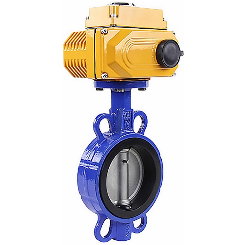 Изображение товара Затвор дисковый DN.ru 304-304-EPDM-2W-Fb-H Ду200 Ру16 электропривод