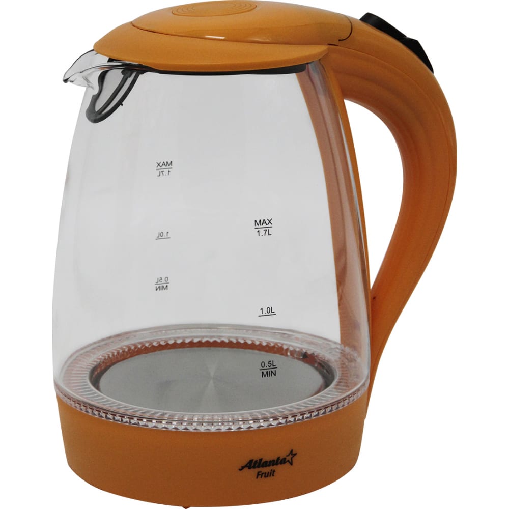 Электрический стеклянный чайник Atlanta бордюр стеклянный sunrise su7h421 оранжевый 440х40 мм
