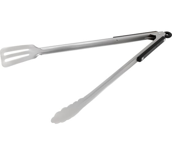 Изображение товара Щипцы-лопатка Ecos нержавеющая сталь черная деревянная ручка 40 см толщина стали 0.8 мм 999645