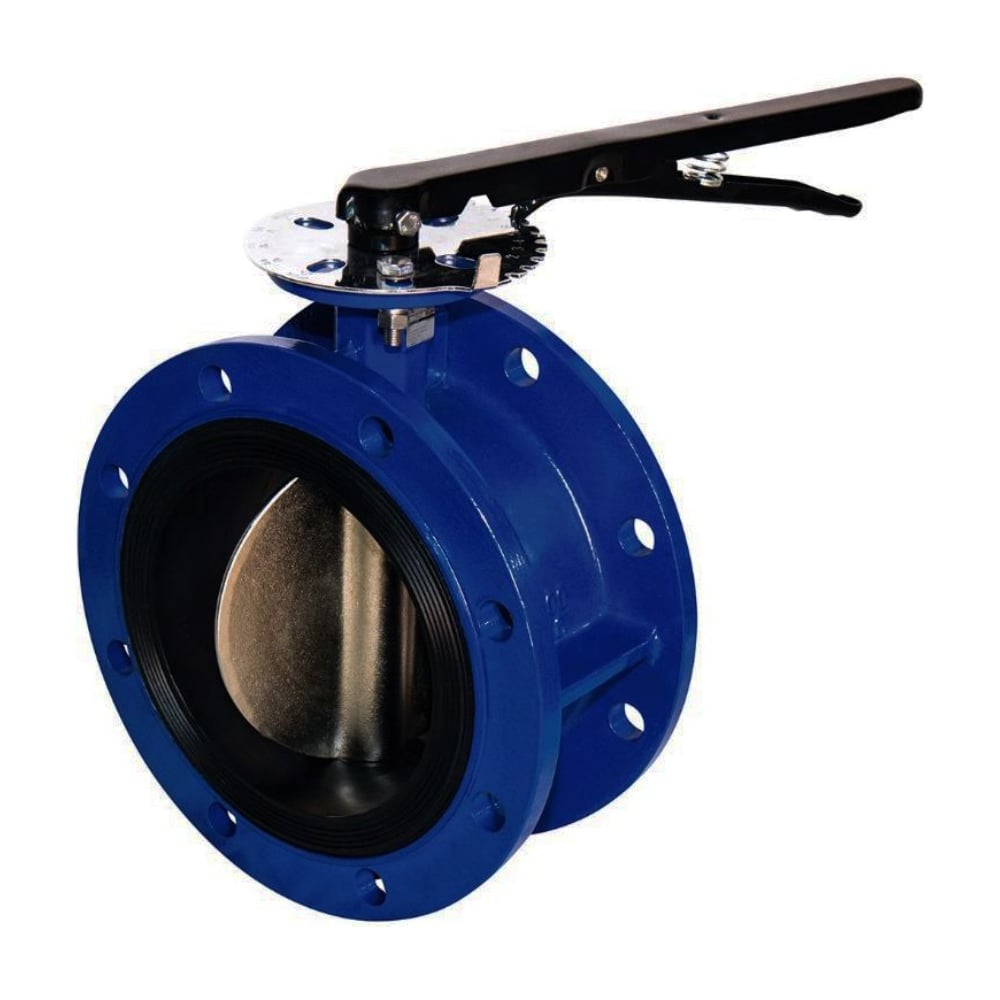 Изображение товара Дисковый фланцевый затвор DN.ru GGG40-304-EPDM Ду200 Ру16 с рукояткой Изображение товара Дисковый фланцевый затвор DN.ru GGG40-304-EPDM Ду200 Ру16 с рукояткой