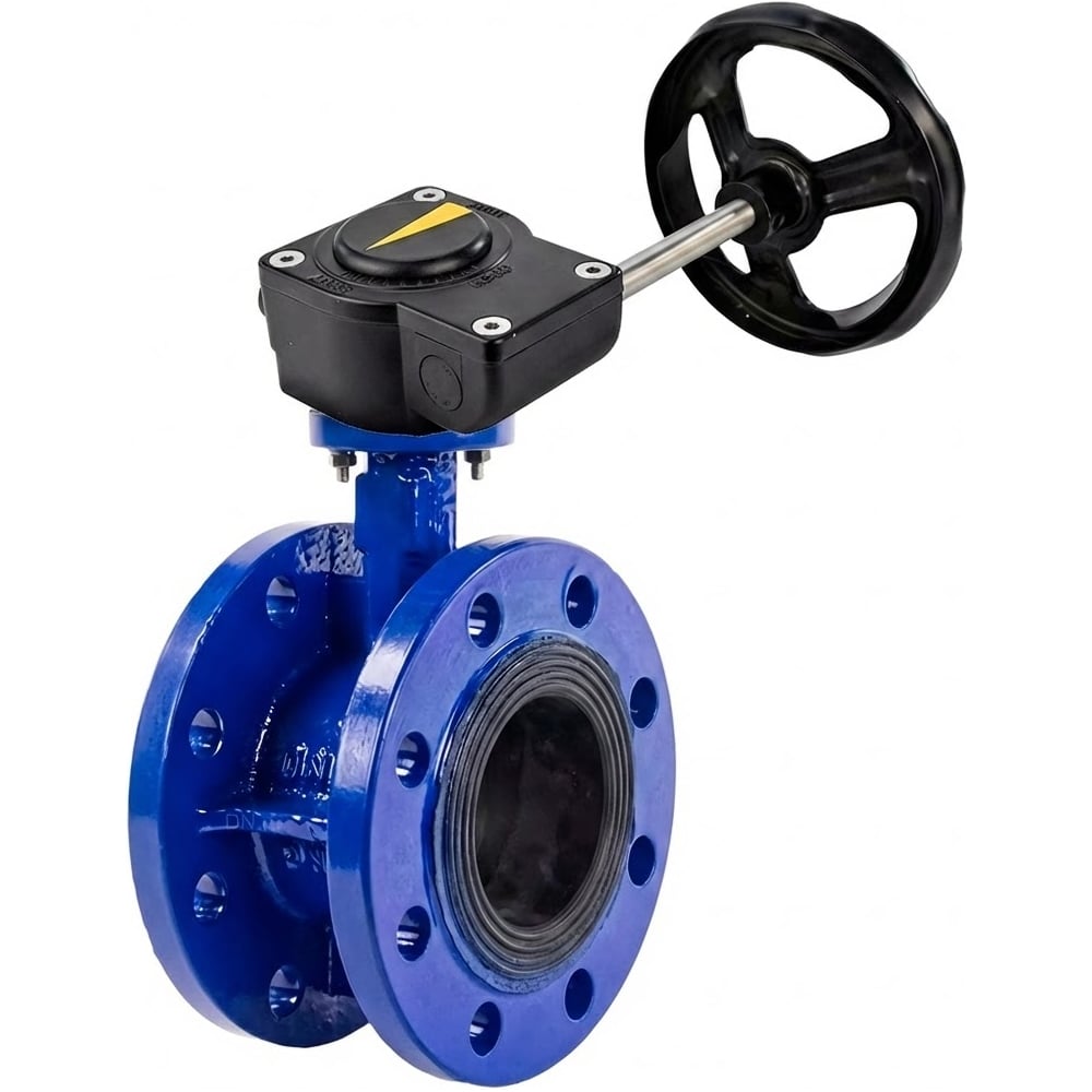 Изображение товара Дисковый затвор DN.ru GGG40-304-EPDM-2W-F-H Ду100 Ру16 с редуктором