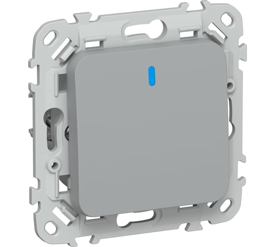 Изображение товара Выключатель 1-клавишный с индикацией IEK FLITE 10А ВС11-1-1-ФлС серый FI-V10-1-10-1-K03
