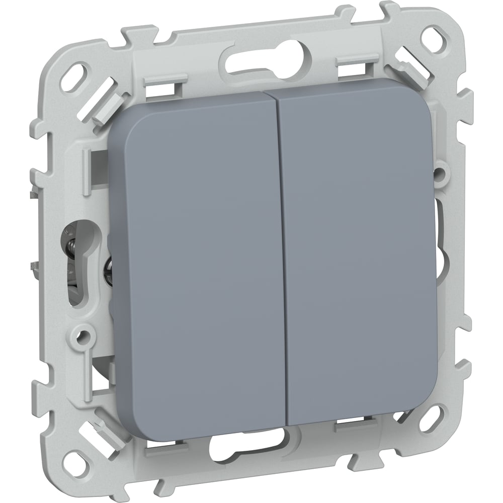 Изображение товара Выключатель проходной 2-клавишный IEK FLITE 10А маренго FI-V22-0-10-1-K35