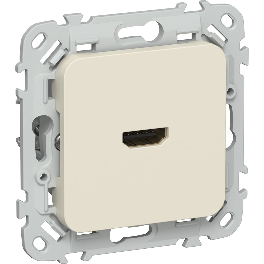 Изображение товара Розетка HDMI IEK FLITE РШДМА-ФлСл сливочный для встроенного монтажа
