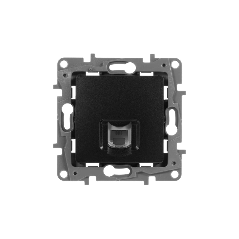 Изображение товара Розетка телефонная IEK ETIKA RJ11 антрацит для дома и офиса