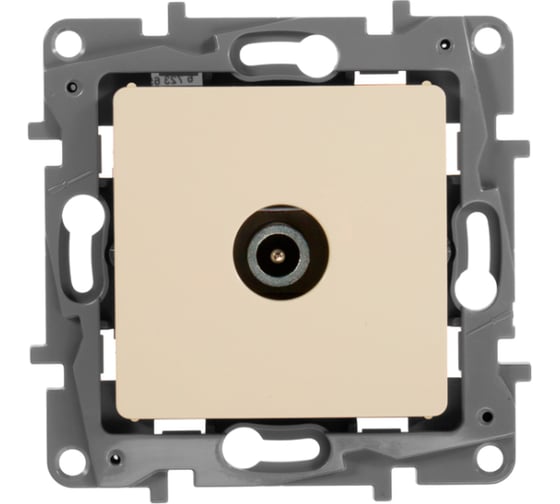 Изображение товара Розетка TV IEK ETIKA оконечная, слоновая кость 672365