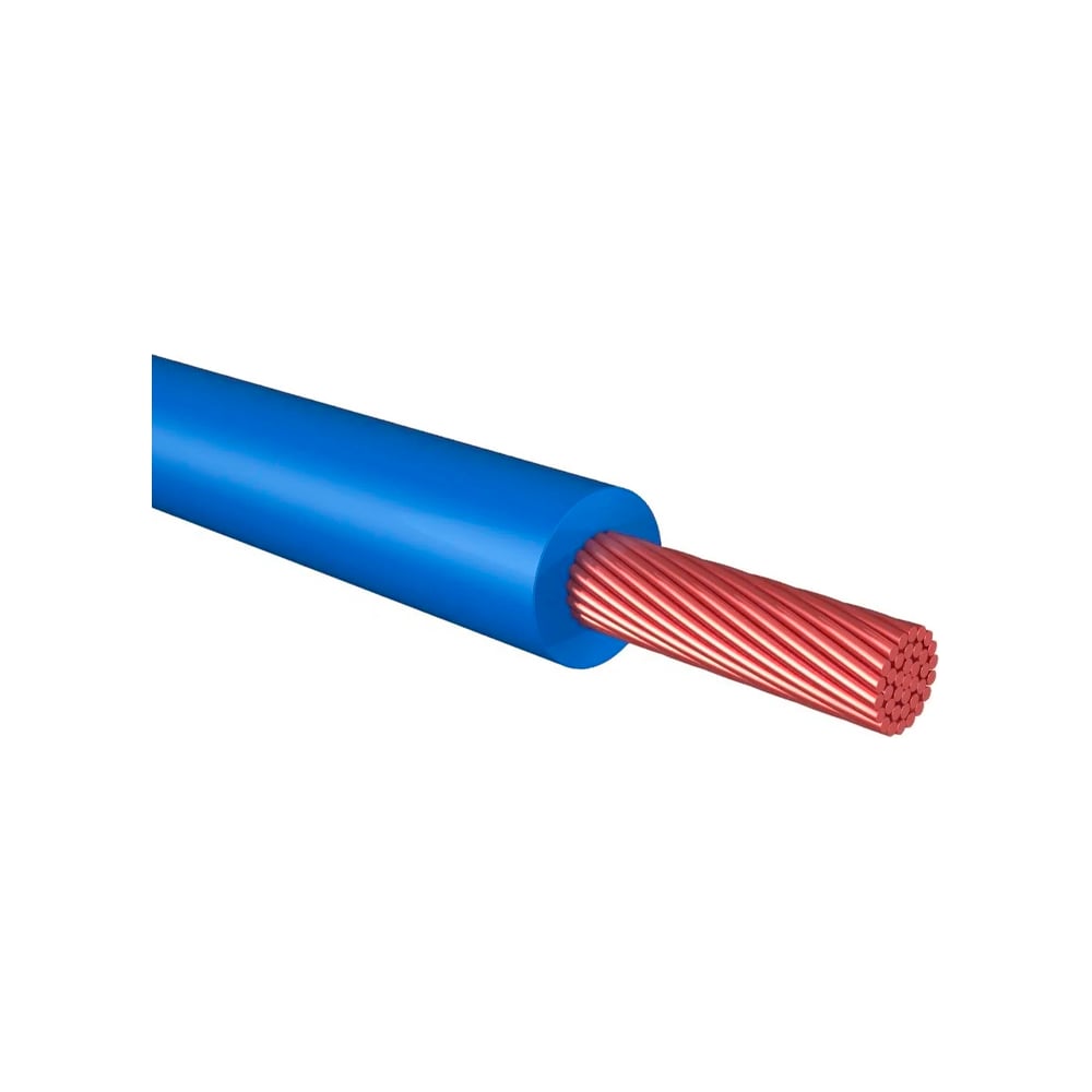 Изображение товара Провод МАРПОСАДКАБЕЛЬ ПуГВнг(A)-LS 1x6мм2 , 10м, голубой ПуГВнг(A)-LS6-10м-голубой