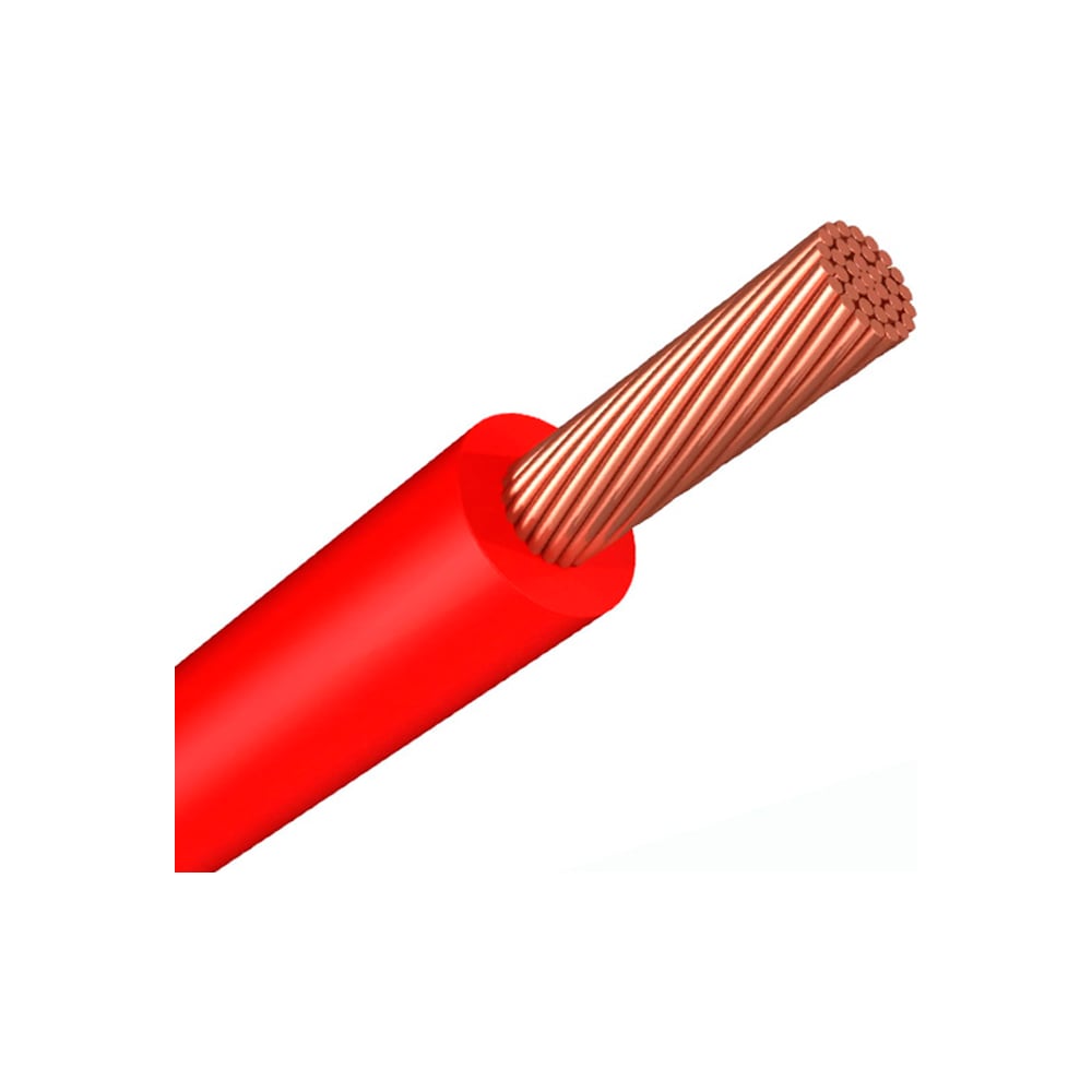 Изображение товара Провод МАРПОСАДКАБЕЛЬ ПУГВ 1x6мм2 30м красный кабель электромонтажный