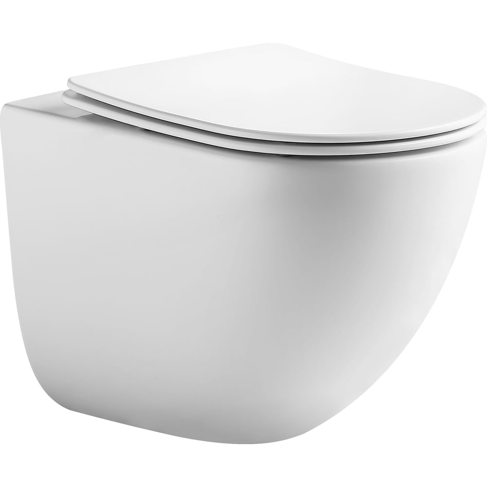 Изображение товара Унитаз подвесной Alcora Arte Tornado безободковый с сиденьем DPL, белый