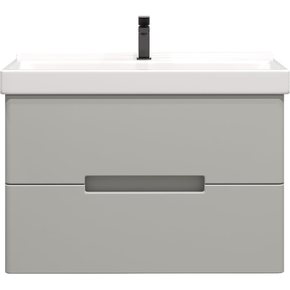 Изображение товара Комплект раковина и тумба Ruvann Кани Грей 80 современный стиль