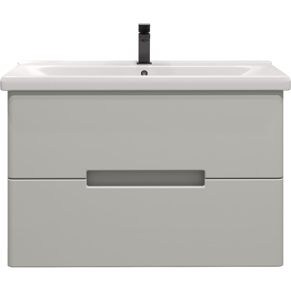 Изображение товара Комплект для ванной Ruvann Кани Грей 70 с раковиной и тумбой