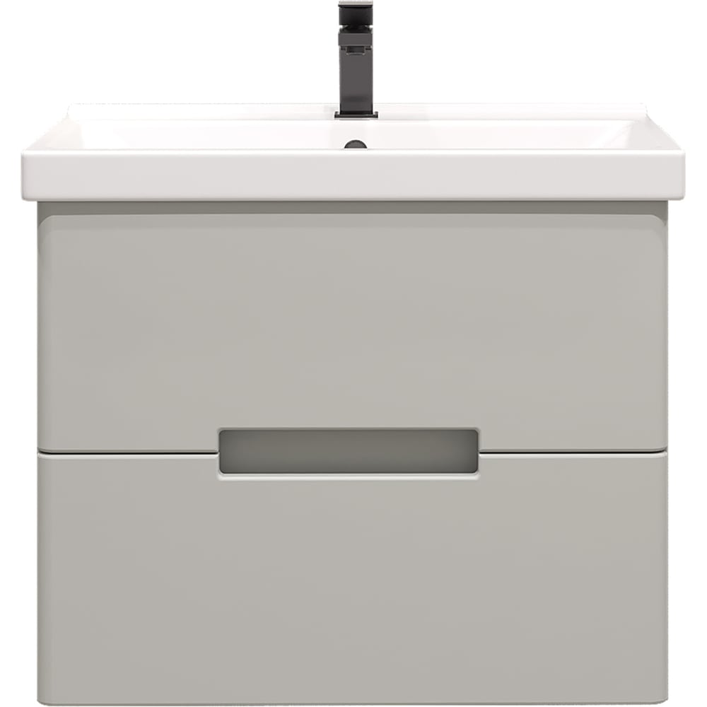 Изображение товара Комплект для ванной комнаты Ruvann Кани Грей 50 раковина и тумба серый бежевый современный стиль