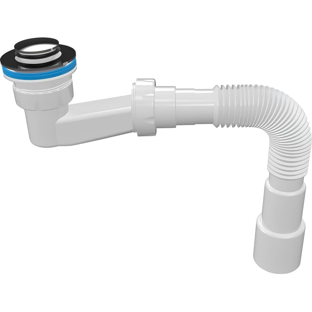 Изображение товара Сифон для душевого поддона AV Engineering с механизмом click-clack 40/50 мм white