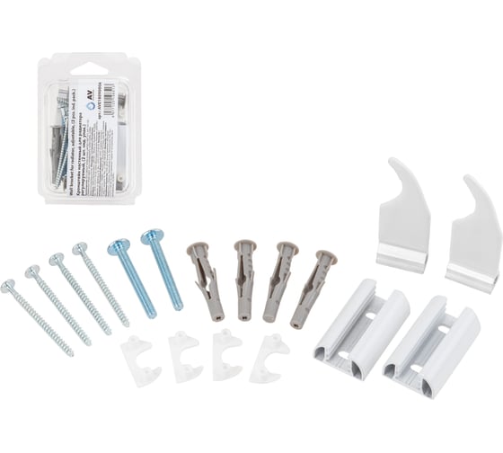 Изображение товара Кронштейн настенный для радиатора AV Engineering регулируемый, (2 шт. инд. упак.), AVE1809000A