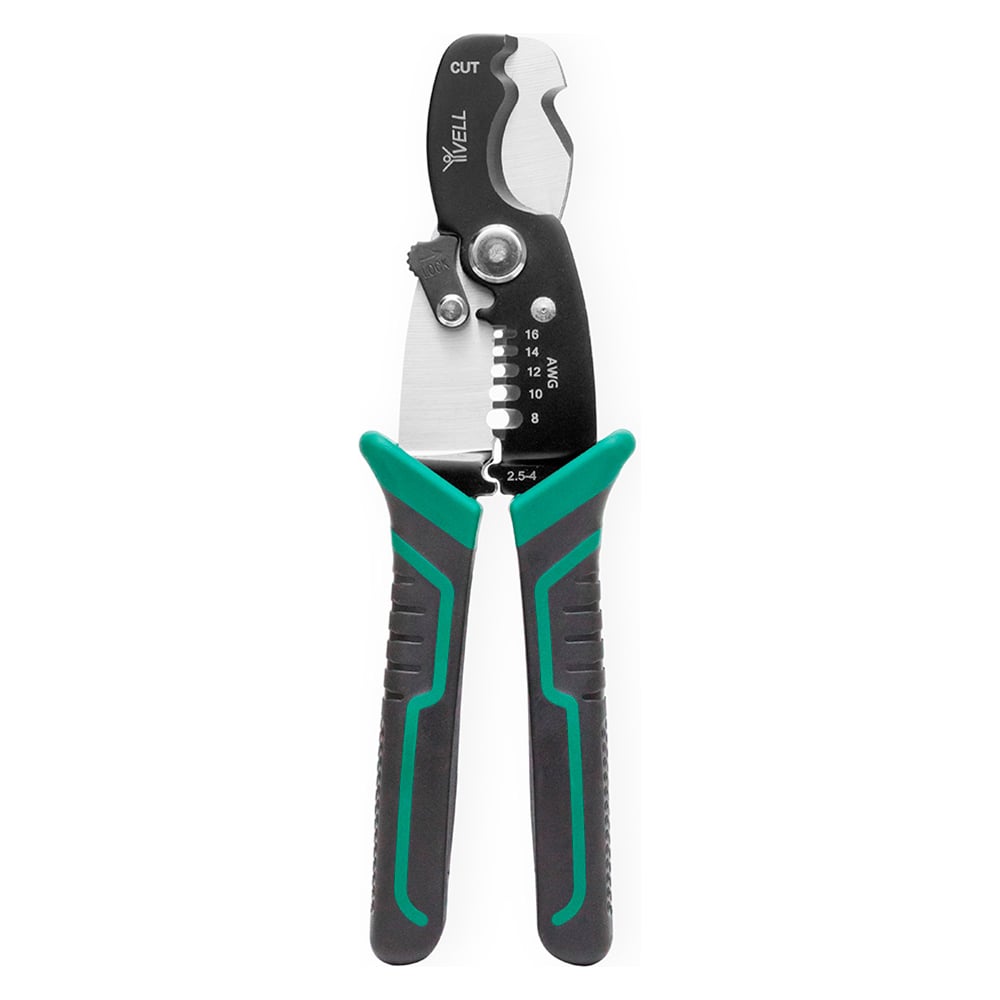 Изображение товара Кабелерез многофункциональный Vell 190 мм модель V90349 для резки кабеля