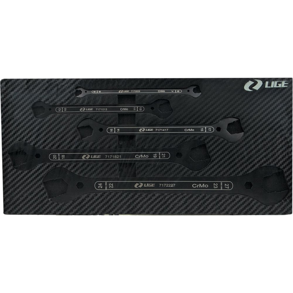 Изображение товара Набор ключей рожковых ударных супертонких LIGE 5пр., LG-S71705 237995