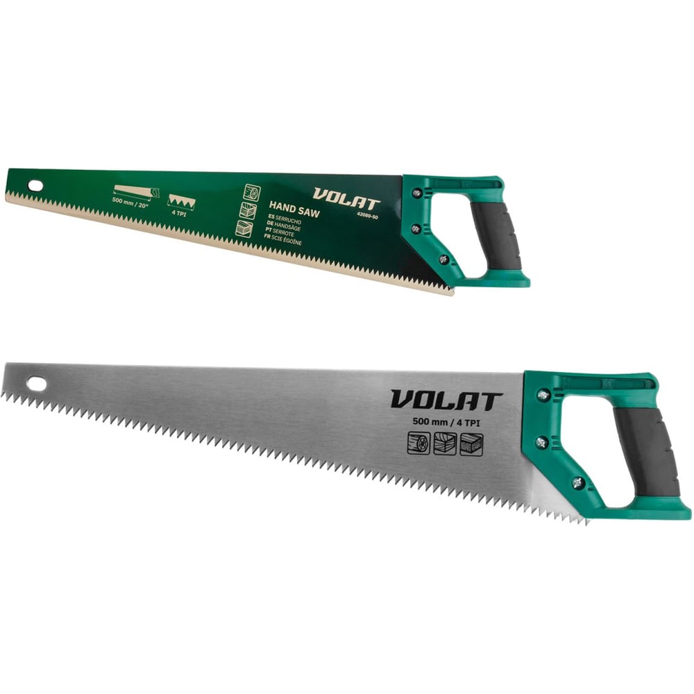 Изображение товара Ножовка по дереву ВОЛАТ 500 мм 4 TPI 42080-50 ЦЗ-2279957472