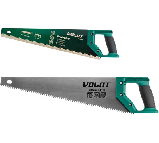 Изображение товара Ножовка по дереву ВОЛАТ 450 мм 4 TPI 42080-45 ЦЗ-0479368176