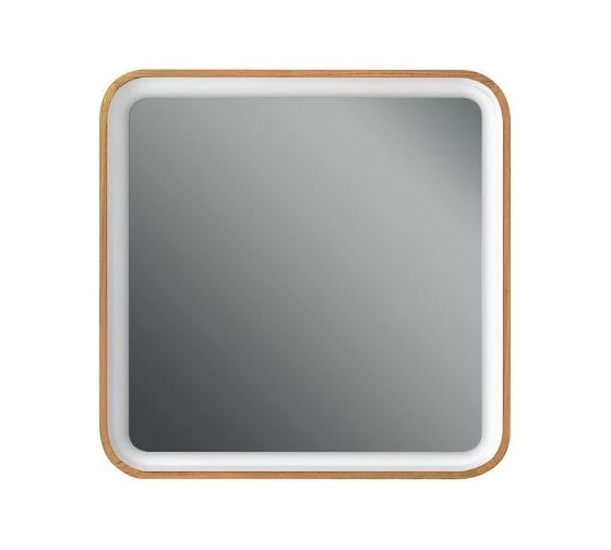 Изображение товара Зеркало Dubiel Vitrum, квадратное, с внутренней подсветкой, 65x65 см, Lustro Prego Wenge