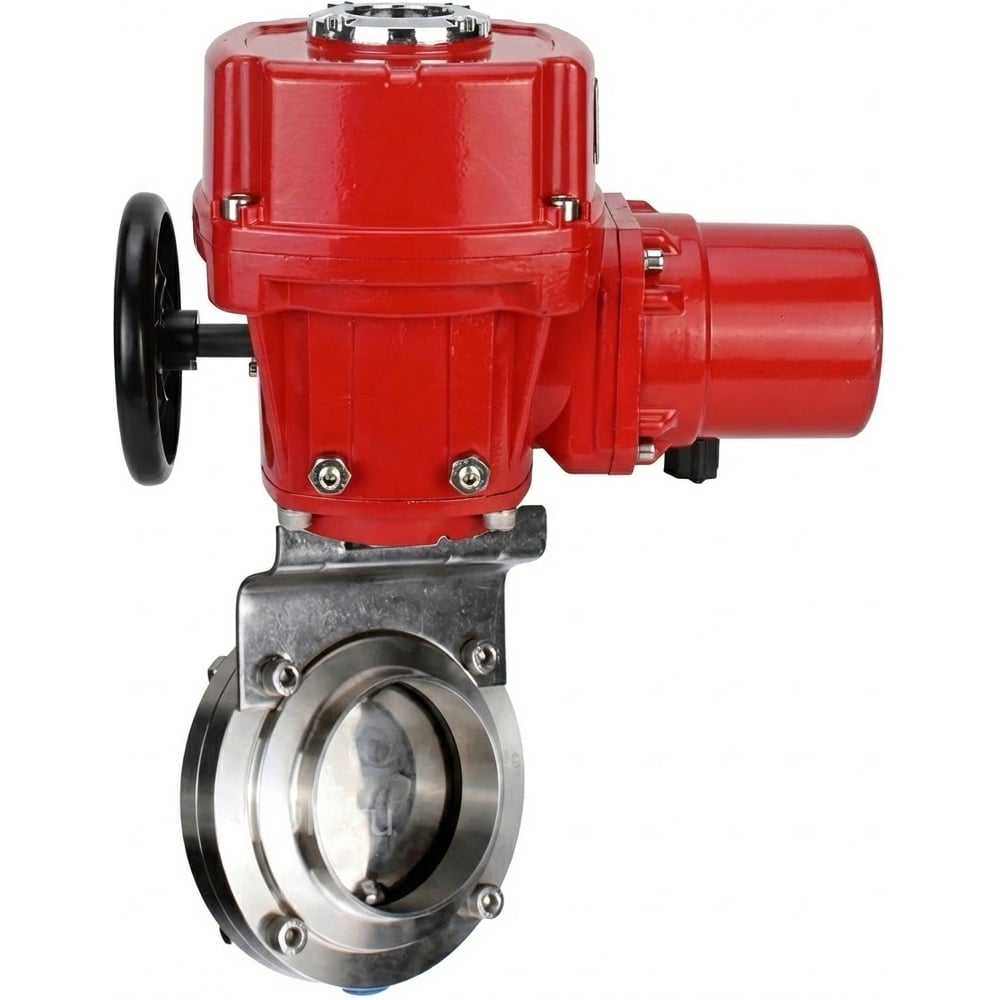 Изображение товара Затвор дисковый DN.ru 304-304-Sil-2W-C-H Ду20 кламповый нержавеющая сталь